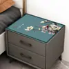 Tapete de Mesa de Cabeceira de Luxo Leve Tapete de Mesa de Couro à Prova d'Água PVC Tapete de Mesa de Cabeceira de Quarto de Celebridade da Internet Capa de Tecido Simples Descartável