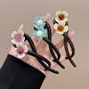 Elegante Pinza Twist de Flores Pinza de Agarre Pinza para el Cabello de Disco para la Parte Trasera de la Cabeza Horquilla para el Cabello para Mujer Nuevo 2024 Tocado
