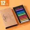 Giz Colorido Marley para Pintura, 24 Cores, 12 Cores, Bastões de Giz Pastel, Canetas Pastel, Bastões de Giz Coloridos Especiais para Estudantes de Arte