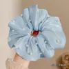 Scrunchies Súper Elegantes para Mujer 2025 Nuevo Otoño e Invierno Estilo Perezoso de Lujo Versión Coreana Scrunchies Ligas para el Cabello