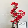 Planta de flor de simulación roja flor escena de boda al aire libre diseño decoración de interiores auditorio fábrica de flores artificiales venta al por mayor
