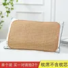Colchoneta de Bambú Carbonizado de Verano Colchoneta Almohada de Bambú Almohada Chal Pieza de Almohada Chal Refrigerante para Estudiantes Almohada de Rattan para una Persona Funda de Almohada