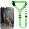 Cinturón de Seguridad Reflectante para Coche de Mascotas Correa Elástica Telescópica Multifuncional para Perro Cuerda de Tracción Antiexplosión para Perro Grande