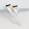 Brocha de Base de Maquillaje de Sirena de Doble Punta, Brocha para Mascarilla de Maquillaje sin Marcas, Brocha de Maquillaje con Cerdas Suaves con Raspador y Cabeza Inclinada, Se Puede Usar como Regalo