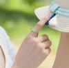 Anel de Dedo Indicador de Folha Verde Gota de Óleo em Prata Esterlina 925 para Mulheres, Anel de Prata Aberto Artesanal Criativo Estilo Floresta Atmosférico