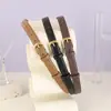 Cinto Simples Estilo Coreano Acessório de Moda Versátil Retrô Cinto de Couro de Vaca Toque de Luxo Cinto para Jeans Em Estoque