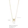 Collar con Colgante de Letra H de Personalidad Europea y Americana Cadena de Clavícula Avanzada de Celebridad de Internet Cadena para Mujer Tendencia Lujo Ligero Titanio Acero Gota de Pegamento
