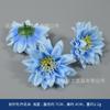 Flor Azul Flor Artificial Flor de Seda Pasador Flor Tocado Material Corona Pulsera Accesorio de Flor Hecho a Mano DIY Decoración de Cabeza con Flores