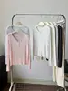 Camisa de malha com gola Henley, camiseta de manga longa de seda e lã, blusa de abotoar com proteção solar, leve, respirável, confortável, modal
