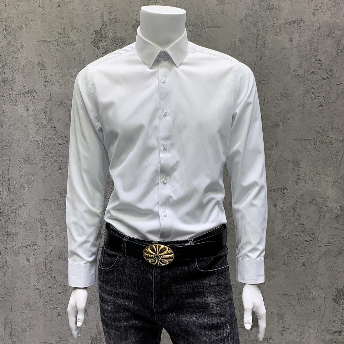 NS101纯色长袖衬衫 白色 (4).JPG