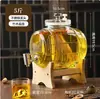 Em Estoque 10kg Garrafas de Vidro para Vinho Horizontais High-End 5 Jin 10 Selado Vinho Medicinal Vinho de Ginseng Potes de Vinho Fabricante de Garrafas de Vinho