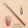 Set de pluma de fototerapia para arte de uñas 9 pinceles para líneas finas pintados estilo japonés, pincel para difuminado de flores, pluma degradada, pincel de arte de uñas en forma de media luna