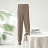 Pantalones 100% Cachemir Puro para Mujer en Otoño e Invierno de Hilo Único Finos Leggings de Punto Ultrasuaves Pantalones Casuales de Cachemir Ajustados