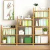 Estantería de Madera Maciza para el Hogar Estante de Almacenamiento de Piso Estantería Simple para Sala de Estar de Estudiante Estantería para Dormitorio Infantil Estudio Estante de Almacenamiento de Acabado