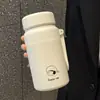 Copo térmico de alto valor para amantes portátil resistente a altas temperaturas copo de dupla bebida simples nicho ins copo de bebida de grande capacidade