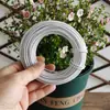 Alambre para Jardinería, Alambre de Atar Recubierto de Plástico, Alambre de Hierro Hecho a Mano para Bricolaje, Alambre de Hierro Suave para Vivero y Jardín, Cuerda para Atar, Cuerda de Atar