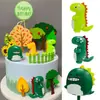 Adornos Decoración de Pastel Maestro Dinosaurio Tyrannosaurus Rex Monstruo Dibujos Animados Mori Accesorios para Hornear Cumpleaños Infantil Enchufable