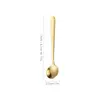 Acero Inoxidable 304 Café Exquisito Tamaño Pequeño Corto Cuchara para Condimentos Cuchara para Postre Cuchara Doméstica para Sal Mini Cuchara Pequeña para Niños