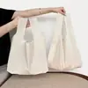 Bolsa tote estilo colete de algodão fino para roupas femininas, bolsa de armazenamento à prova de poeira, bolsa de algodão estilo colete com estilo artístico e logotipo personalizado