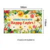 Bandera de Jardín de Pascua Tela de Fondo Decoración Accesorios Pancarta Coplas de Pascua Tela de Fondo Transfronteriza Venta al por Mayor