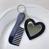Llavero Espejo de Maquillaje con Lentejuelas Brillantes Llavero de Coche Accesorios para Colgar en Bolsos Accesorios para Colgar en el Coche DIY