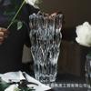 Jarrón de cristal grueso, moderno, simple, creativo, vertical, con forma de diamante, de colores vivos, para sala de estar, arreglos florales, frasco decorativo, adornos para botellas