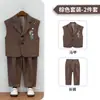 Traje Estilo Chino para Niños Traje Nuevo para Niño Chaleco Chinoiserie Vestido para Niña de un Año Traje para Actuación de Piano