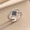 Anel de Zircônia Banhado a Ouro Real, Feminino, High-End, Aberto, Ajustável, Anel Super Brilhante, Estilo Ins Simples Popular