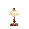 Lámpara de Boda de Llama Eterna Decoración de Sala de Bodas Dormitorio Mesita de Noche Regalo de Dote para Recién Casados Decoración de Boda Lámpara de Mesa Roja Par
