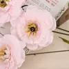 Flores de Peonía Artificiales con 4 Flores Grandes para Decoración de Bodas, Arreglo de Arco para Área de Bienvenida y Arreglos Florales para Fotografía