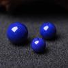 Pedras Lapidadas Soltas de Calcedônia Lápis Lazúli Contas Redondas de Mineral Azul Acessórios para Pulseira Colar de Cristal DIY Atacado