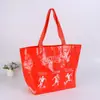 Bolsa Tejida Portátil Transfronteriza Bolsa Tejida de Regalo de PP Gran Capacidad Ecológica Bolsa de Compras para Ropa Bolsa Tejida Recubierta Creativa