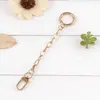 Atacado do Fabricante Clipe de Cachorro de Liga com Corrente Chaveiro Argola de Chave de Metal Ferragens para Bagagem Fivela Pequena de Porta Pingente de Argola de Mola