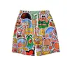 Pantalones Cortos de Dibujos Animados de Stitch para Hombre, Pantalones de Dormir de Cinco Puntos Sueltos de Verano para Casa, Pantalones Casuales, Pantalones Cortos de Vacaciones en la Playa para Pareja
