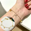 Pulsera Meichen, Estilo Europeo y Americano, Color Dorado de 18K, No se Desvanece, Simple y Versátil para Mujeres, Estilo Ins, Personalizada, Moderna, Lujo Ligero, Joyería Transfronteriza