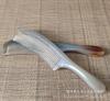 Pente Wholesale de Chifre de Iaque Pente de Massagem Pente de Meridianos Pente de Cabeleireiro Pente de Casa com Cabo para Mulheres Anti-Queda de Cabelo