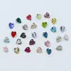 Rinestones para Uñas Dongzhou Corazón de Melocotón 5.5MM Base Puntiaguda Rinestones de Vidrio de Forma de Corazón de Colores Accesorios para Joyería DIY Decoración de Uñas Rinestones