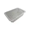 Caja de Embalaje Desechable para Alimentos Frescos con Atmósfera Modificada y 2 Compartimentos, Caja de Embalaje para Alimentos de PP con Blíster Transparente 1813 Caja Transparente