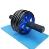 Rueda abdominal, rueda para abdominales, ejercitador abdominal de dos y tres ruedas, equipo de fitness para el hogar para hombres y mujeres, herramienta multifuncional para entrenamiento abdominal