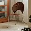 Cadeira de Jantar Nórdica para Uso Doméstico, Cadeira Retro da Moda, Cadeira Criativa Simples em Formato de Concha, Cadeira de Sol com Encosto