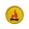 Insignia Mini para Camping al Aire Libre de Suministro Transfronterizo 4cm Redonda Color Brillante Aliento Moral Insignia Velcro