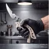 Tijeras para huesos de pollo de acero inoxidable de alta resistencia al por mayor del fabricante, tijeras multifuncionales para pescado y barbacoa, tijeras de cocina para cortar huesos de alimentos del hogar