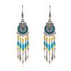 Pendientes Bohemios Pequeños Cortos, Pendientes Redondos Retro de Perlas de Arroz, Tu Tixi Yi Joyería de Margarita
