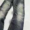 Jeans de algodón para hombre de estilo Harajuku vintage, marca independiente transfronteriza, estilo callejero, lavados, desgastados, corte ancho, holgados