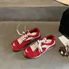 Aumento de altura interior 6CM Otoño 2026 Nuevo Zapatos de Plataforma Casual Versátil con Cordones Punta Redonda Piel Genuina Zapatos de Entrenamiento Alemanes para Mujer