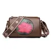 Bolso de hombro floral para mujer estilo étnico 2025 nuevo Boston pequeño Bolso cruzado casual tendencia china