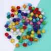 Fornecimento Direto da Fábrica de Bolas de Pelo Coloridas com Glitter, Bolas Douradas de Natal, Bolas Coloridas Mistas de Alta Elasticidade, Bolas de Cabelo, Enfeites de Bolas de Cabelo DIY Atacado