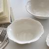 Venta al por mayor exportación comercio exterior palacio retro luz de lujo repujado cerámica tazón para pastelería taza de café plato