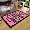 Alfombra Infantil de Aro de Dibujos Animados para Niñas, Alfombra Educativa para Niños, Alfombra para Dormitorio, Completa de Noche, Alfombra para Sala de Estar, Lavable