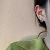IFHH. Par de 8 pendientes minimalistas de diseño aerodinámico suave y con un toque moderno y hueco, hechos a mano con un pequeño cable de red.